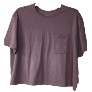 Johnny Was Mauve Short Sleeve Pocket Tee